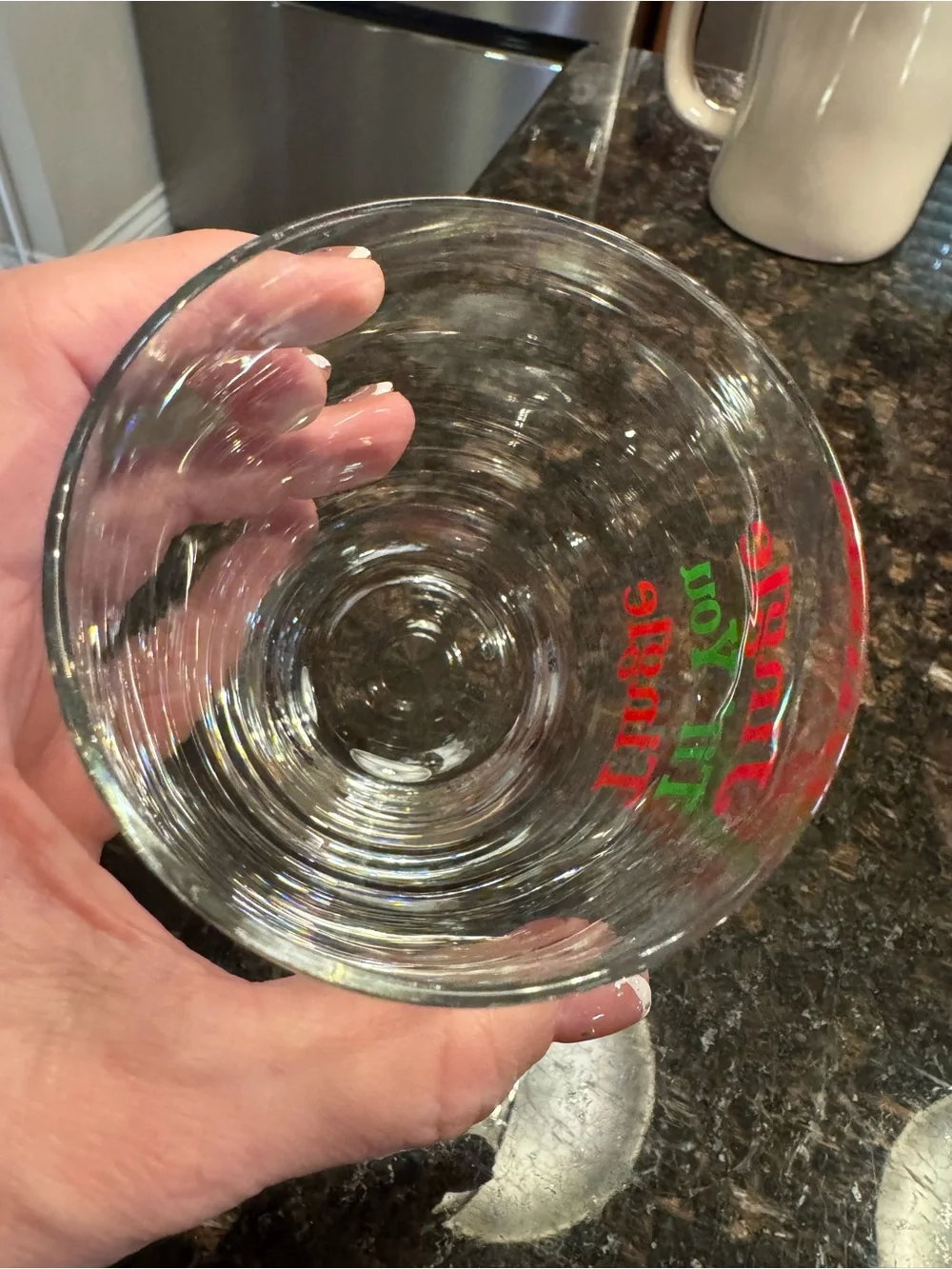 Stemless Christmas Wine Glass Jingle Til You Tingle Holiday Barware